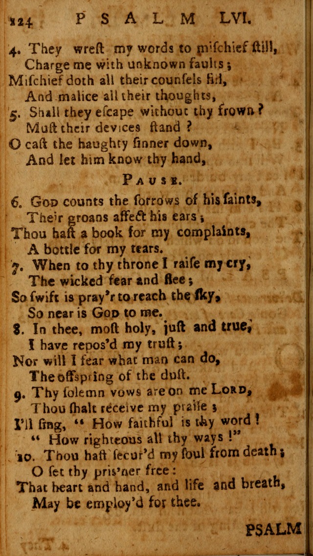 The Psalms of David: imitated in the language of the New Testament, and applied to the Christian state and worship page 124