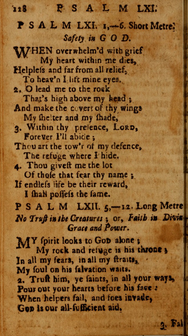 The Psalms of David: imitated in the language of the New Testament, and applied to the Christian state and worship page 128