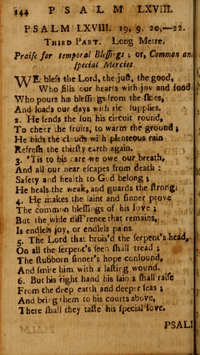 The Psalms of David: imitated in the language of the New Testament, and applied to the Christian state and worship page 144