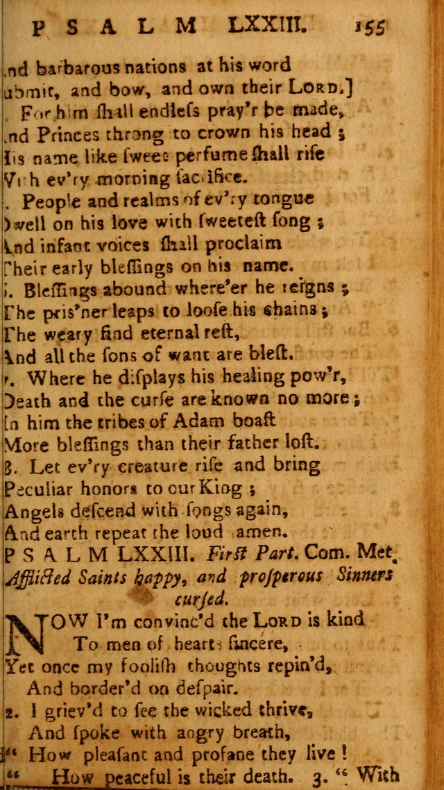 The Psalms of David: imitated in the language of the New Testament, and applied to the Christian state and worship page 155