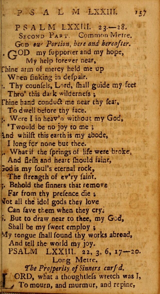 The Psalms of David: imitated in the language of the New Testament, and applied to the Christian state and worship page 157