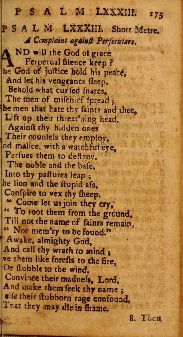 The Psalms of David: imitated in the language of the New Testament, and applied to the Christian state and worship page 175