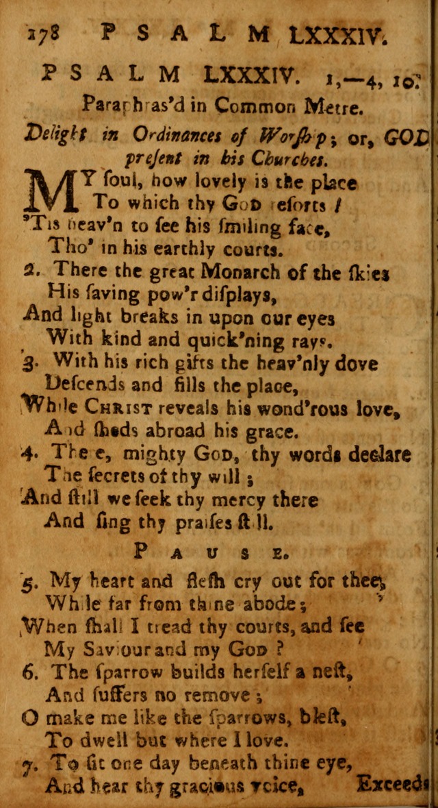 The Psalms of David: imitated in the language of the New Testament, and applied to the Christian state and worship page 178