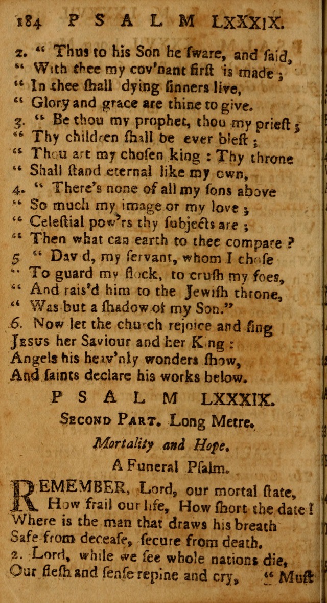 The Psalms of David: imitated in the language of the New Testament, and applied to the Christian state and worship page 184