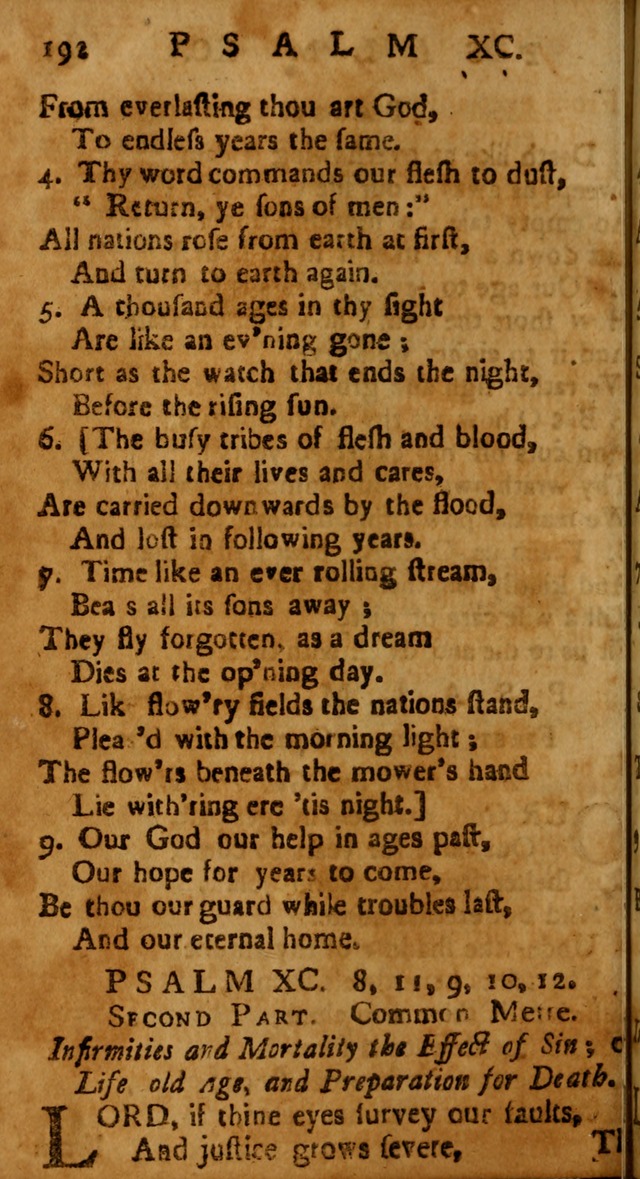 The Psalms of David: imitated in the language of the New Testament, and applied to the Christian state and worship page 192