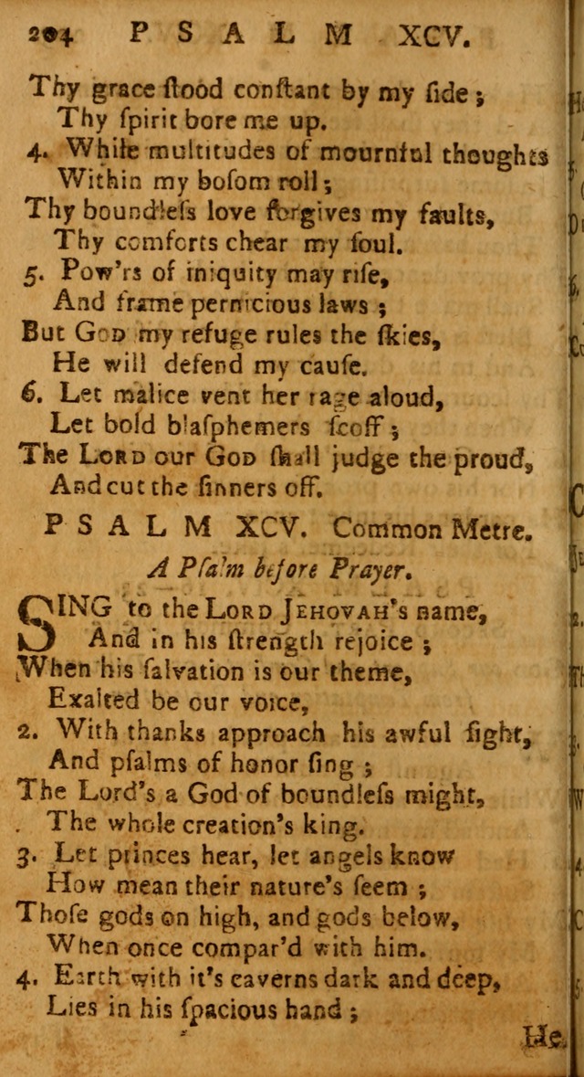 The Psalms of David: imitated in the language of the New Testament, and applied to the Christian state and worship page 204