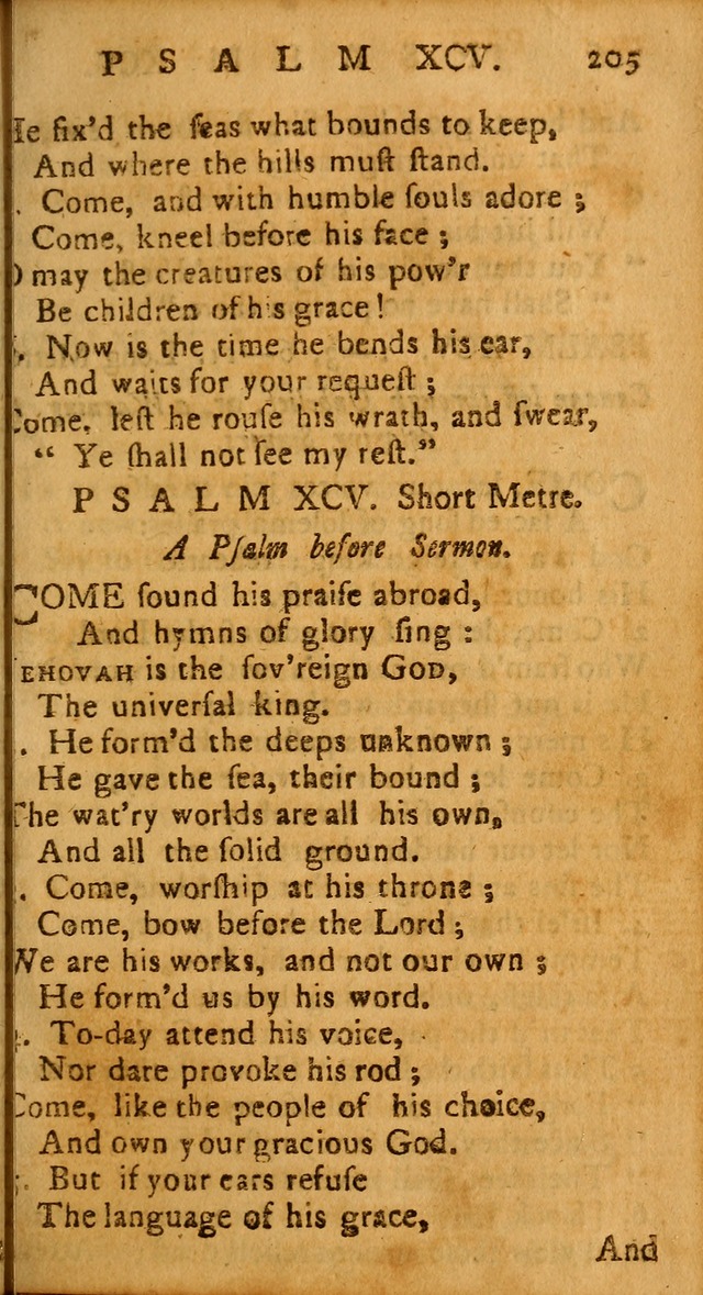 The Psalms of David: imitated in the language of the New Testament, and applied to the Christian state and worship page 205