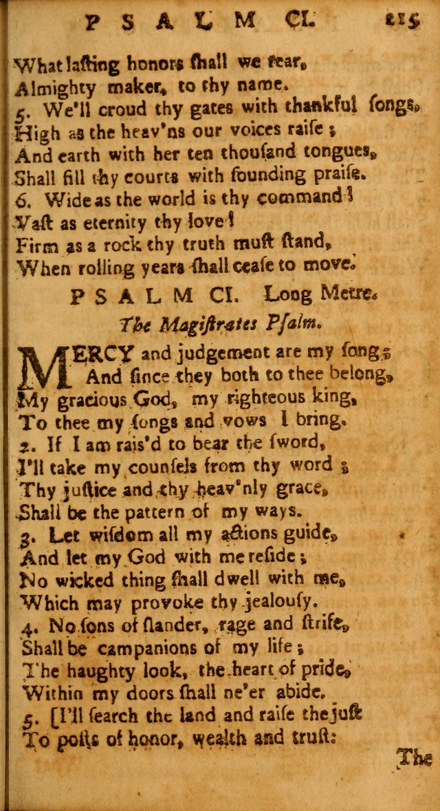 The Psalms of David: imitated in the language of the New Testament, and applied to the Christian state and worship page 215