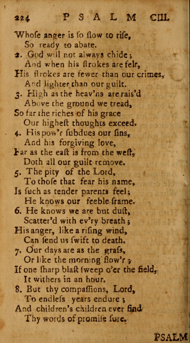 The Psalms of David: imitated in the language of the New Testament, and applied to the Christian state and worship page 224