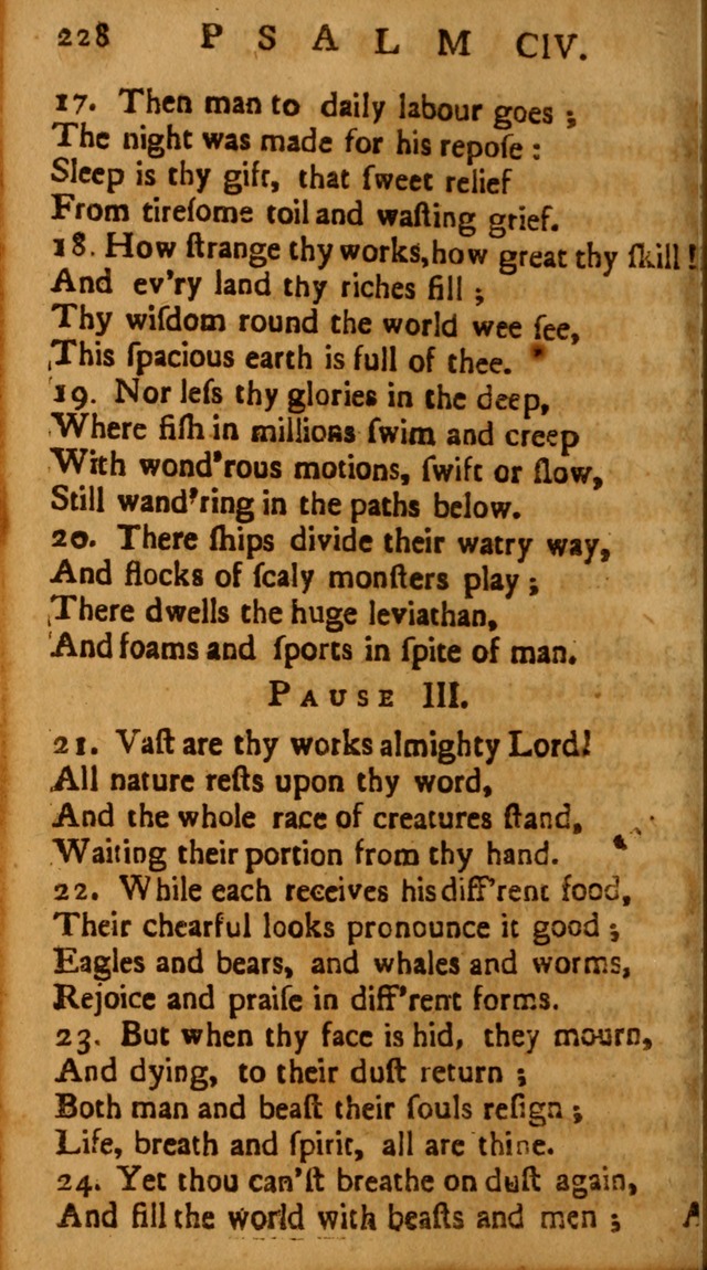 The Psalms of David: imitated in the language of the New Testament, and applied to the Christian state and worship page 228