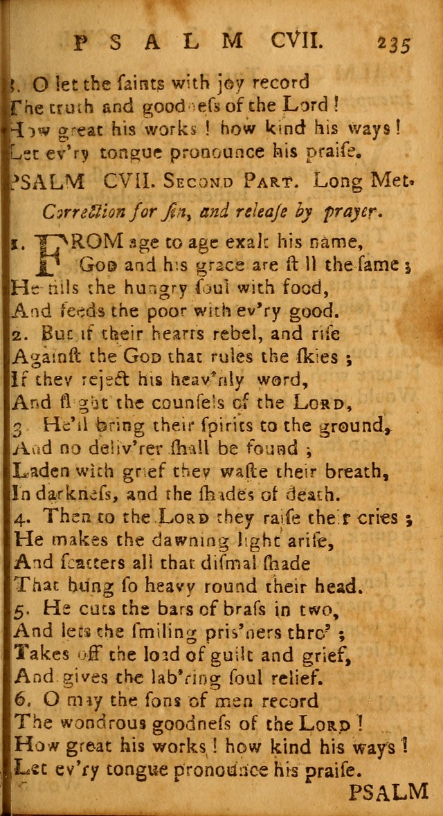 The Psalms of David: imitated in the language of the New Testament, and applied to the Christian state and worship page 235