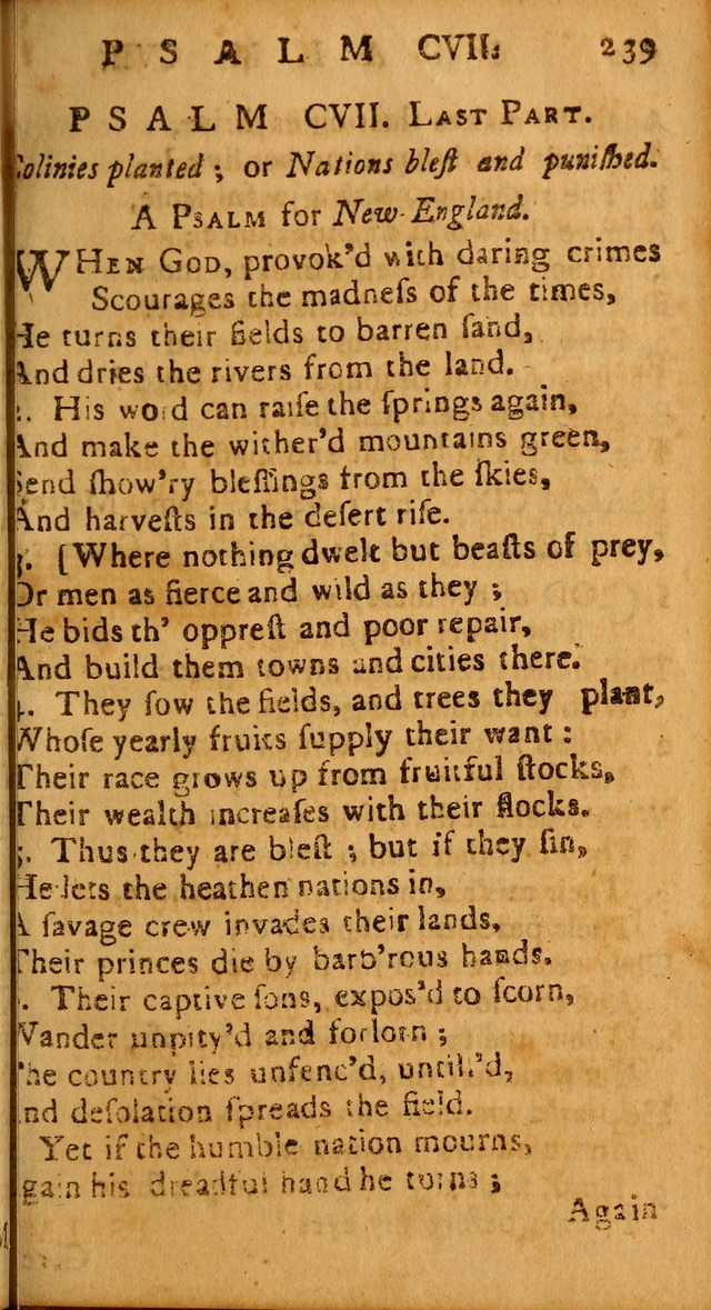 The Psalms of David: imitated in the language of the New Testament, and applied to the Christian state and worship page 239