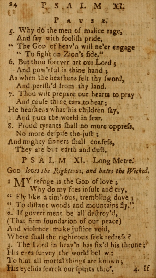 The Psalms of David: imitated in the language of the New Testament, and applied to the Christian state and worship page 24