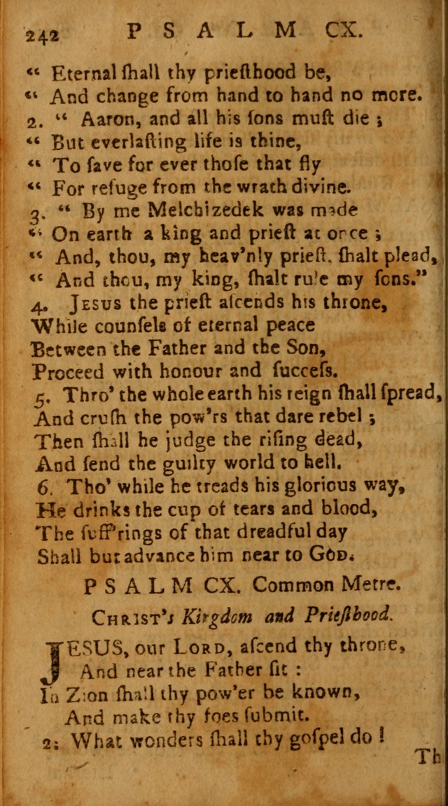 The Psalms of David: imitated in the language of the New Testament, and applied to the Christian state and worship page 242