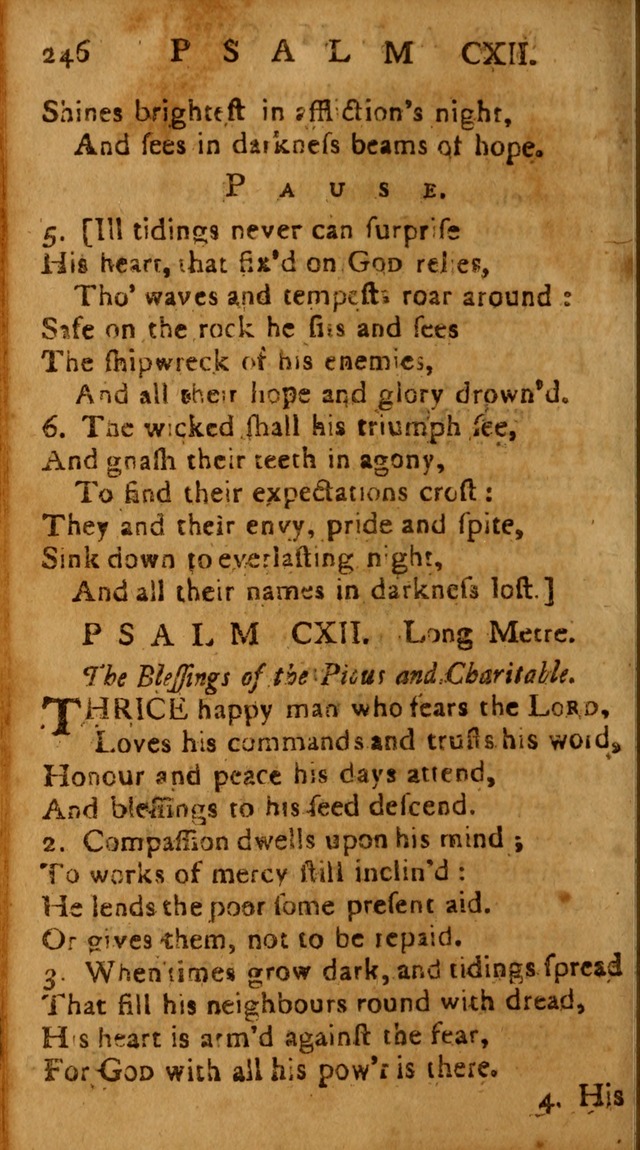 The Psalms of David: imitated in the language of the New Testament, and applied to the Christian state and worship page 246