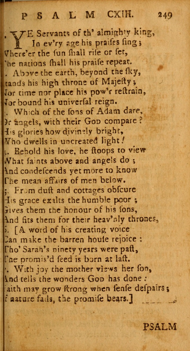 The Psalms of David: imitated in the language of the New Testament, and applied to the Christian state and worship page 249