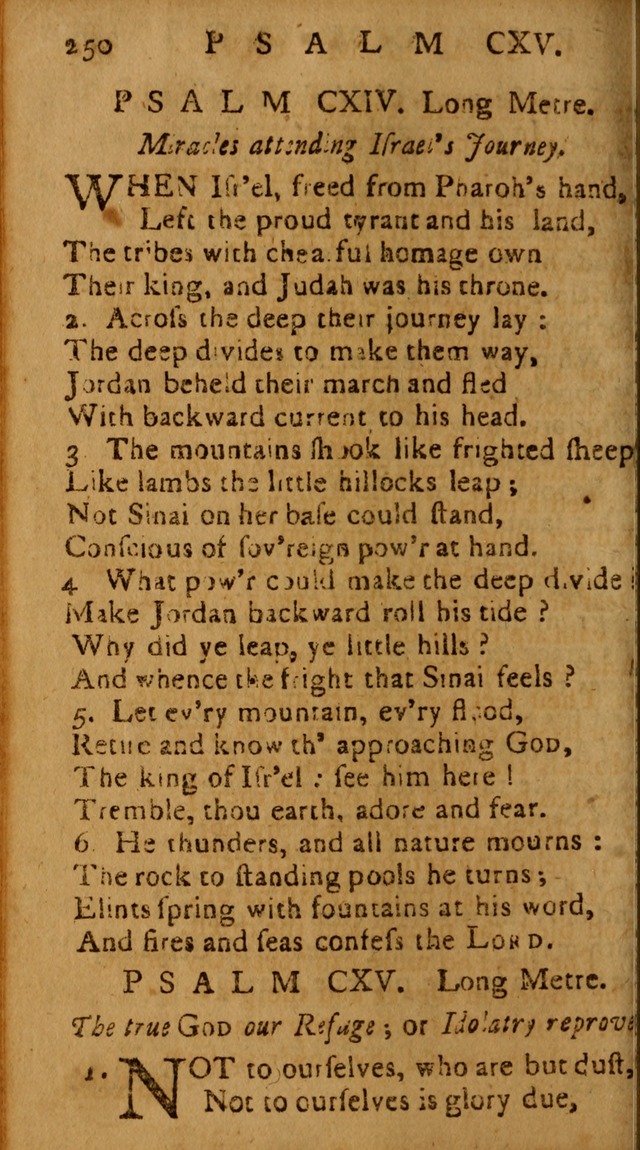 The Psalms of David: imitated in the language of the New Testament, and applied to the Christian state and worship page 250