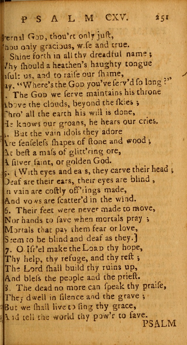 The Psalms of David: imitated in the language of the New Testament, and applied to the Christian state and worship page 251