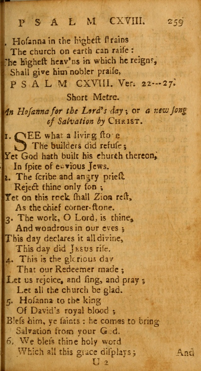 The Psalms of David: imitated in the language of the New Testament, and applied to the Christian state and worship page 259