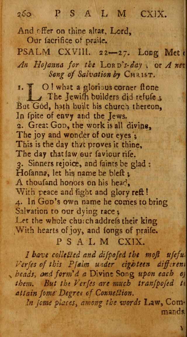 The Psalms of David: imitated in the language of the New Testament, and applied to the Christian state and worship page 260