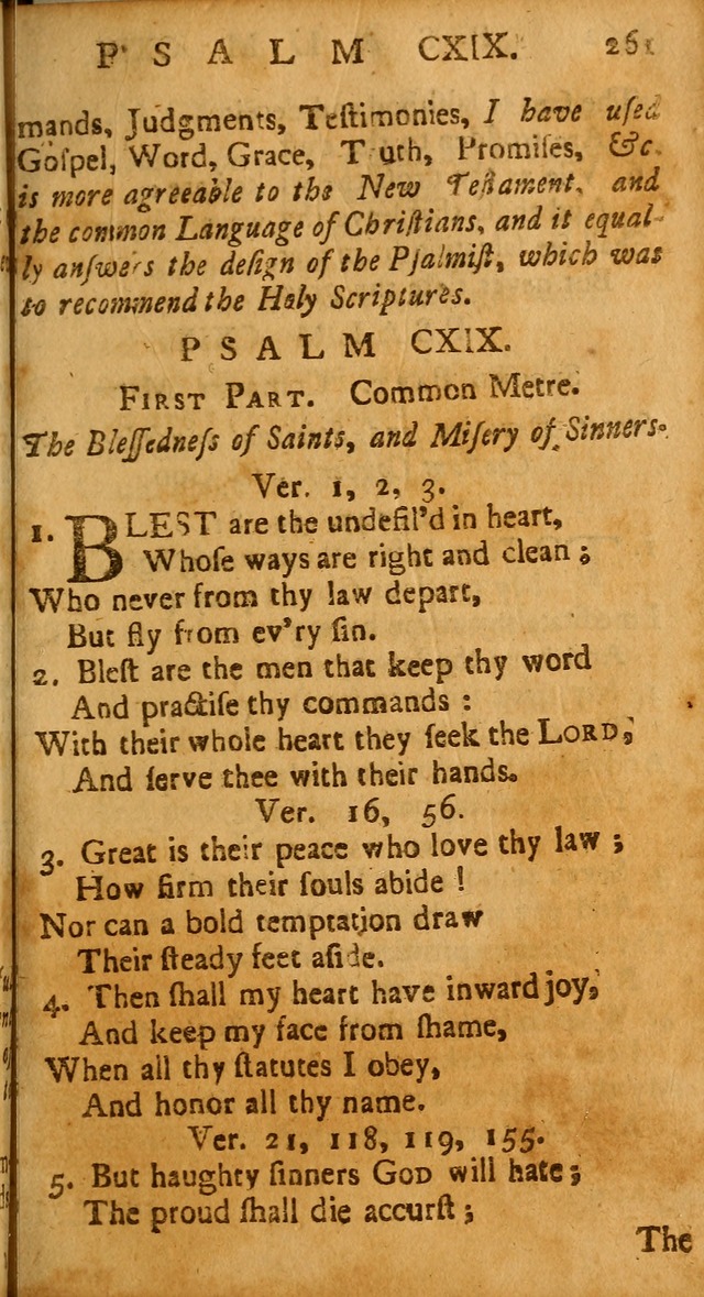 The Psalms of David: imitated in the language of the New Testament, and applied to the Christian state and worship page 261