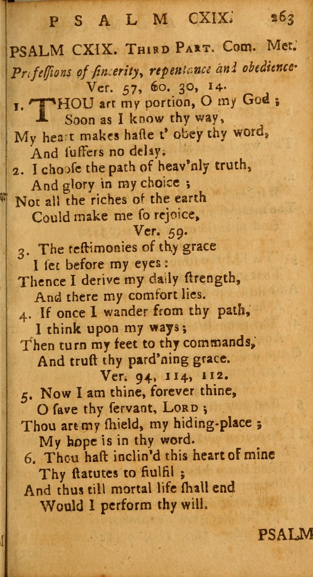 The Psalms of David: imitated in the language of the New Testament, and applied to the Christian state and worship page 263