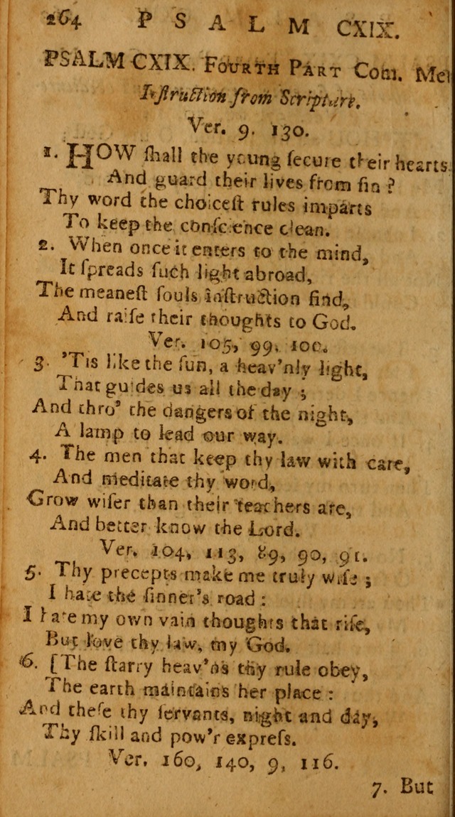 The Psalms of David: imitated in the language of the New Testament, and applied to the Christian state and worship page 264