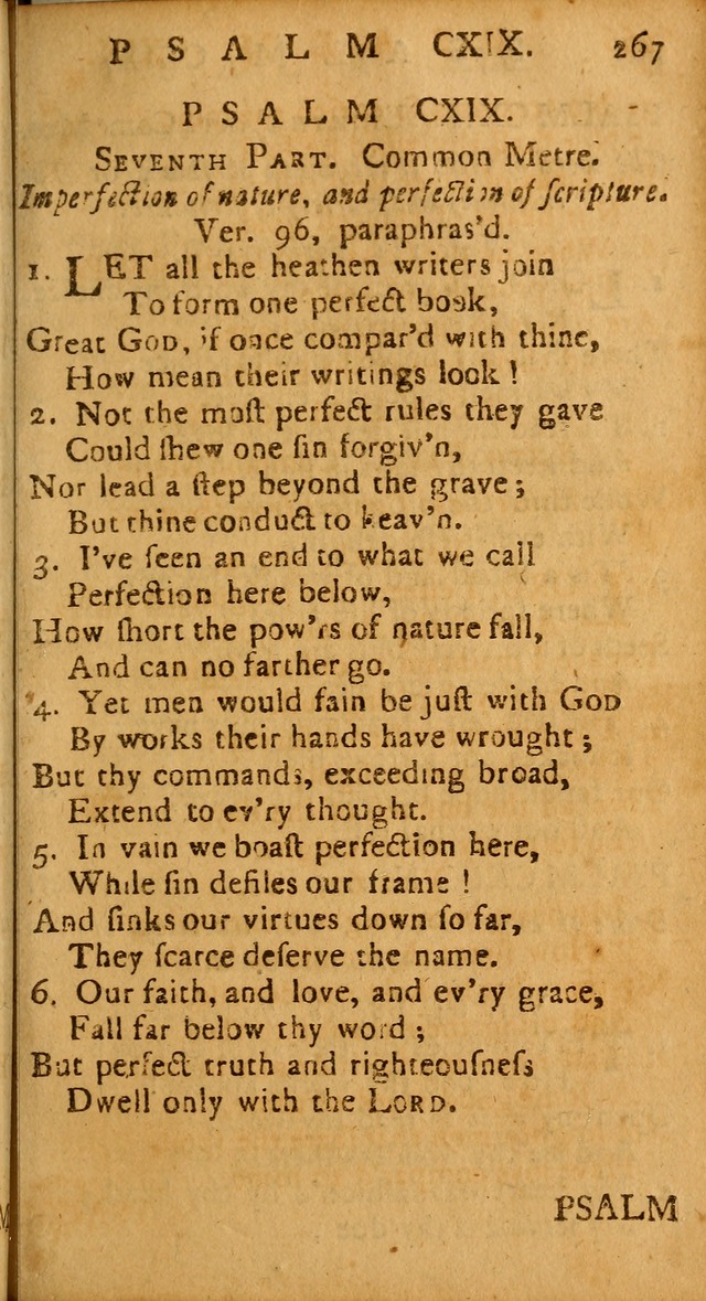 The Psalms of David: imitated in the language of the New Testament, and applied to the Christian state and worship page 267