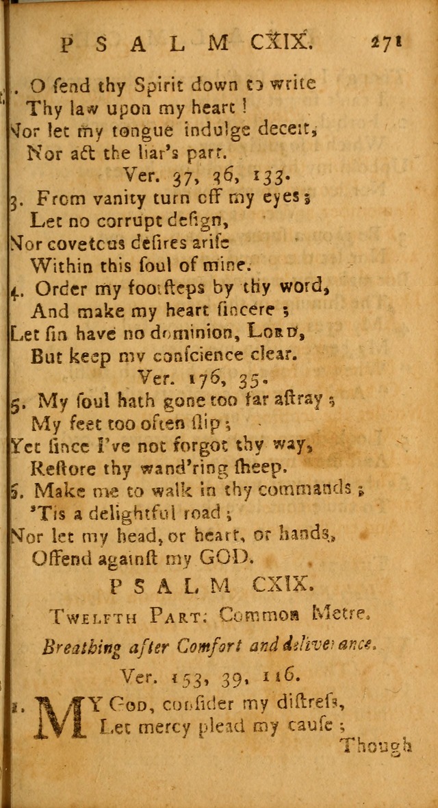 The Psalms of David: imitated in the language of the New Testament, and applied to the Christian state and worship page 271