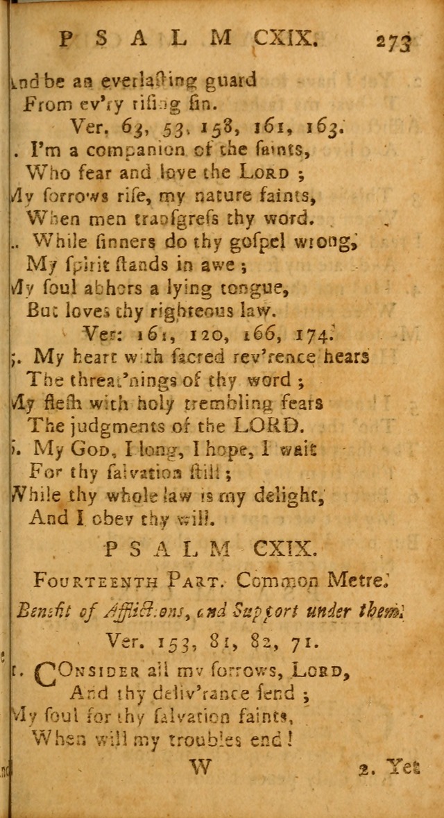 The Psalms of David: imitated in the language of the New Testament, and applied to the Christian state and worship page 273