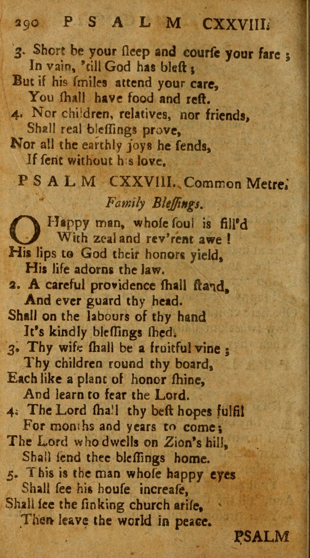 The Psalms of David: imitated in the language of the New Testament, and applied to the Christian state and worship page 290