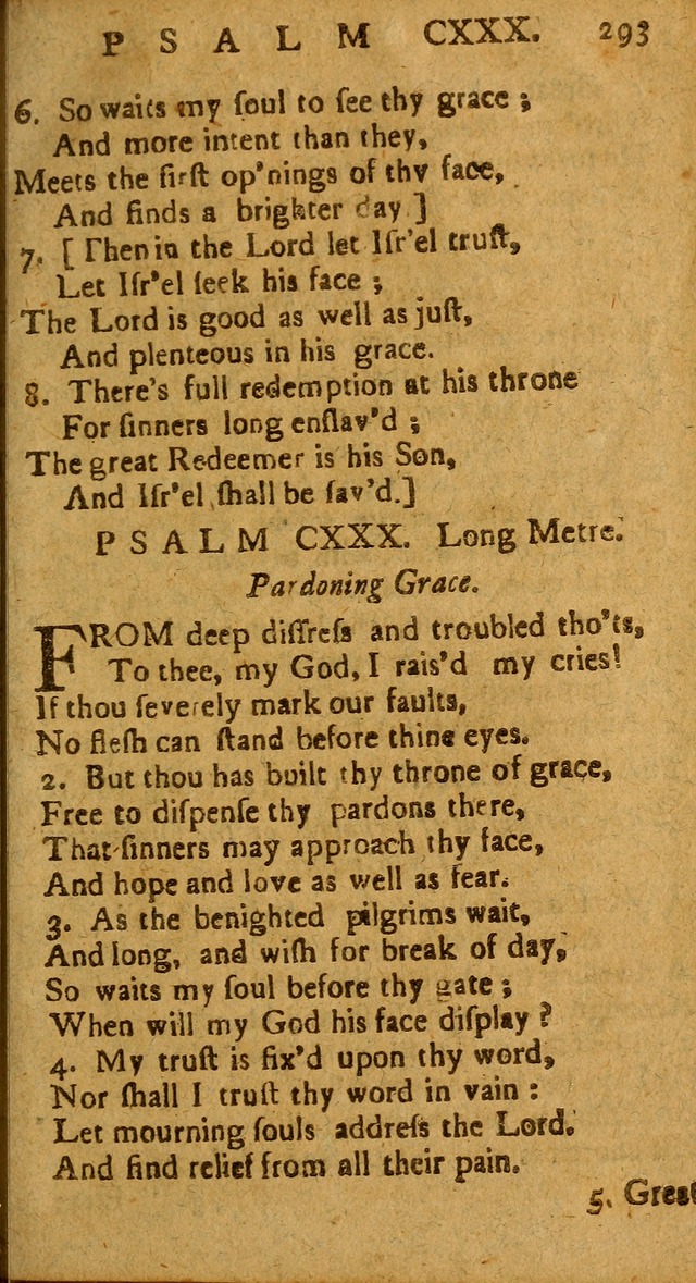 The Psalms of David: imitated in the language of the New Testament, and applied to the Christian state and worship page 293