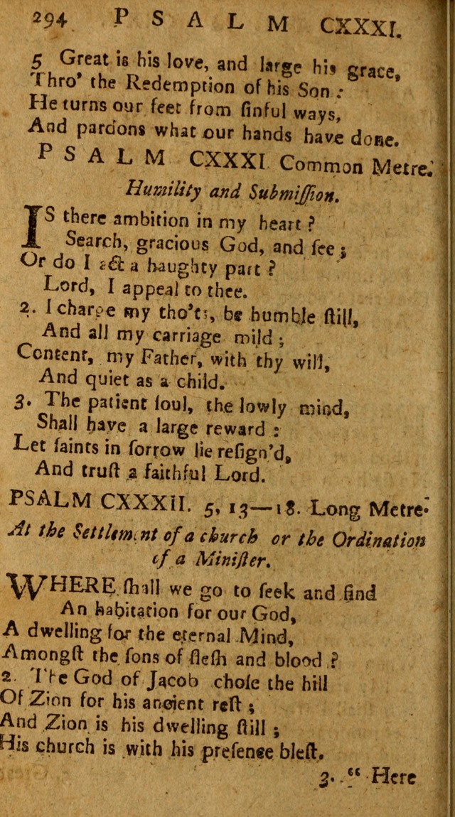 The Psalms of David: imitated in the language of the New Testament, and applied to the Christian state and worship page 294