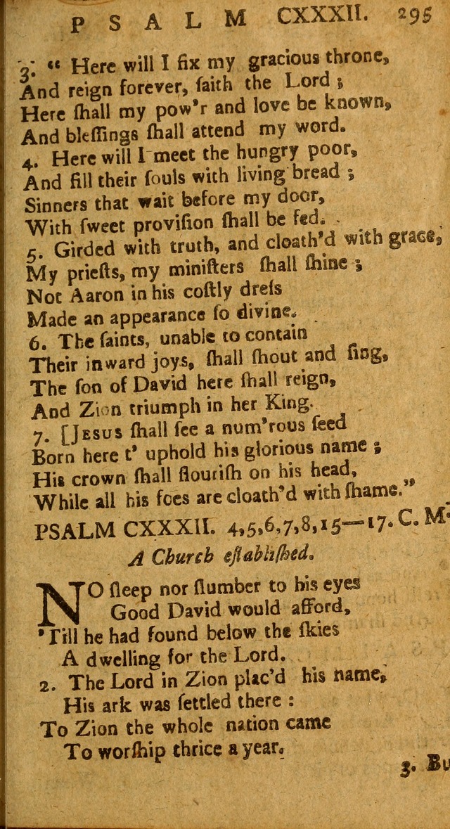 The Psalms of David: imitated in the language of the New Testament, and applied to the Christian state and worship page 295