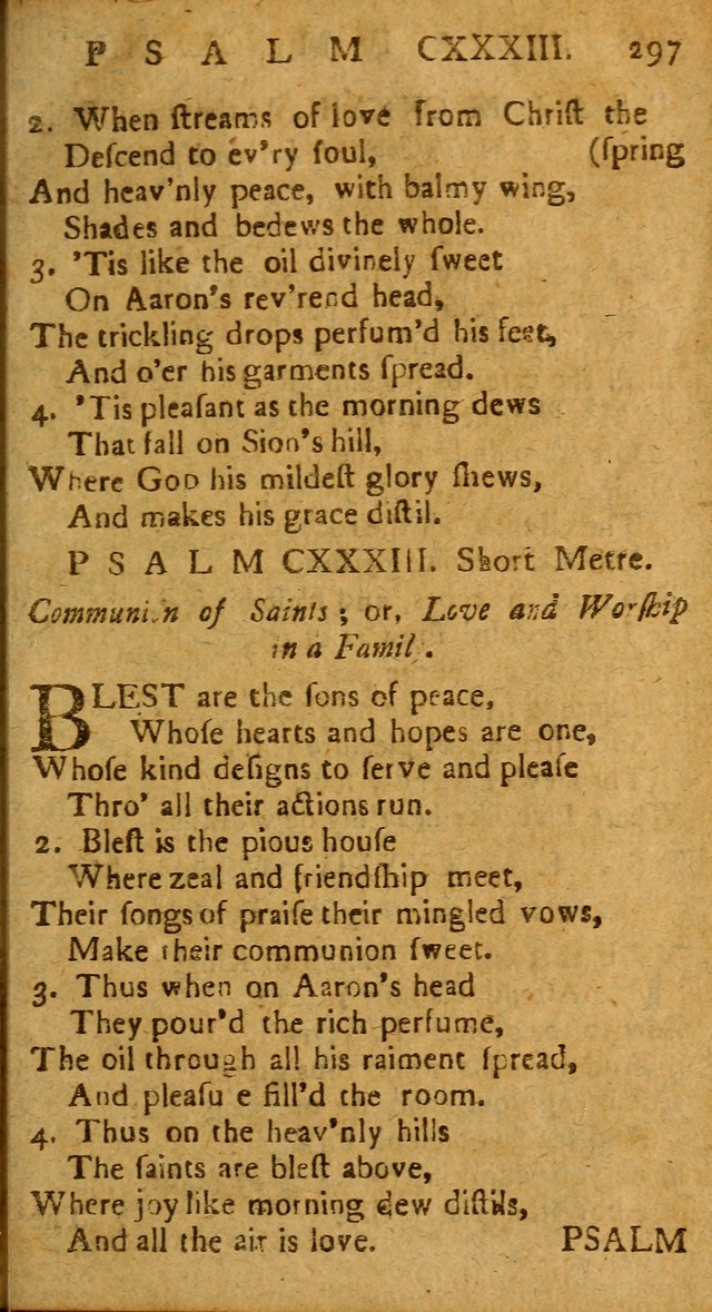 The Psalms of David: imitated in the language of the New Testament, and applied to the Christian state and worship page 297