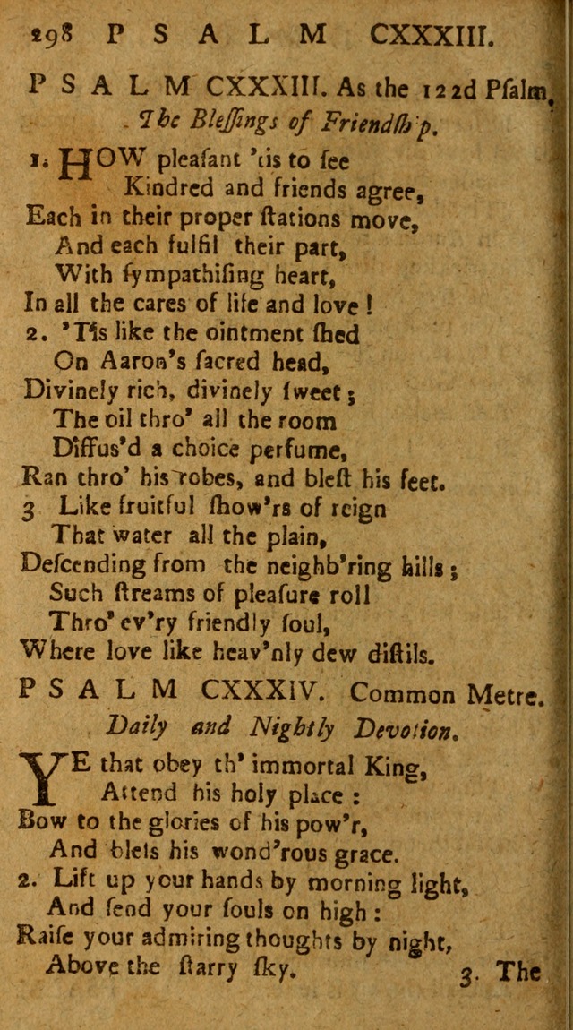 The Psalms of David: imitated in the language of the New Testament, and applied to the Christian state and worship page 298
