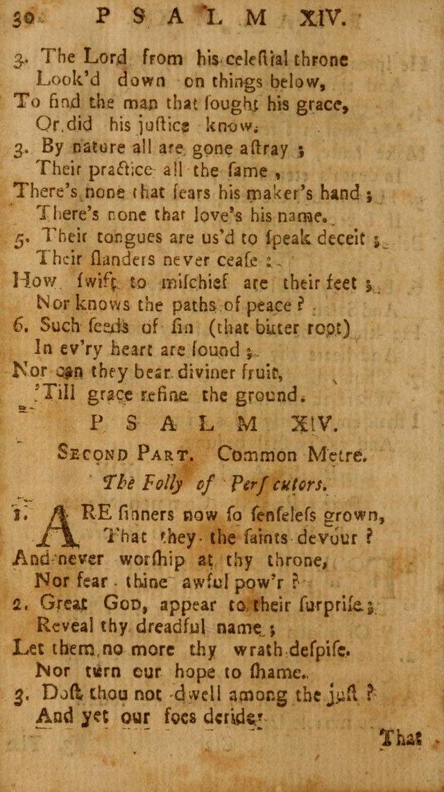 The Psalms of David: imitated in the language of the New Testament, and applied to the Christian state and worship page 30