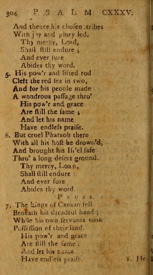 The Psalms of David: imitated in the language of the New Testament, and applied to the Christian state and worship page 304