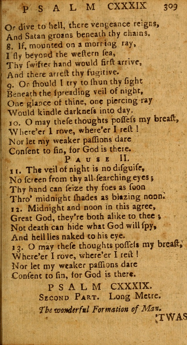 The Psalms of David: imitated in the language of the New Testament, and applied to the Christian state and worship page 309