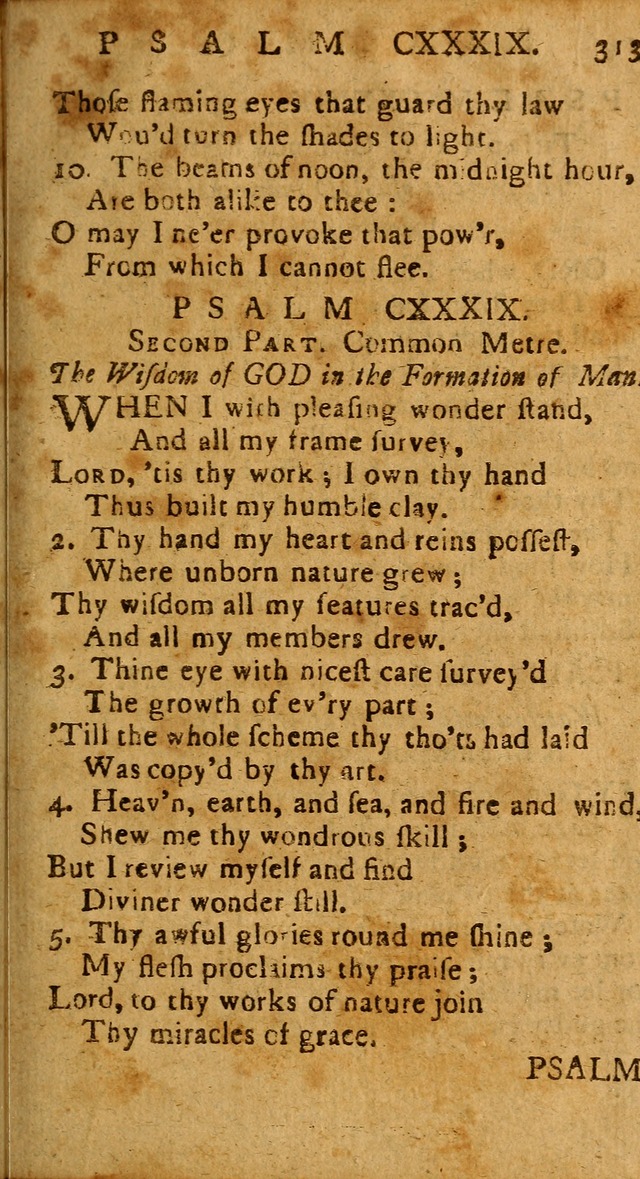 The Psalms of David: imitated in the language of the New Testament, and applied to the Christian state and worship page 313