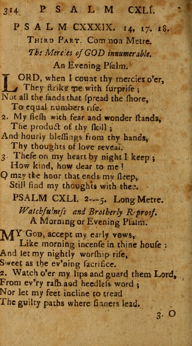 The Psalms of David: imitated in the language of the New Testament, and applied to the Christian state and worship page 314