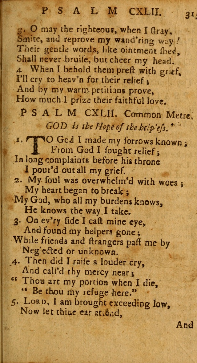 The Psalms of David: imitated in the language of the New Testament, and applied to the Christian state and worship page 315