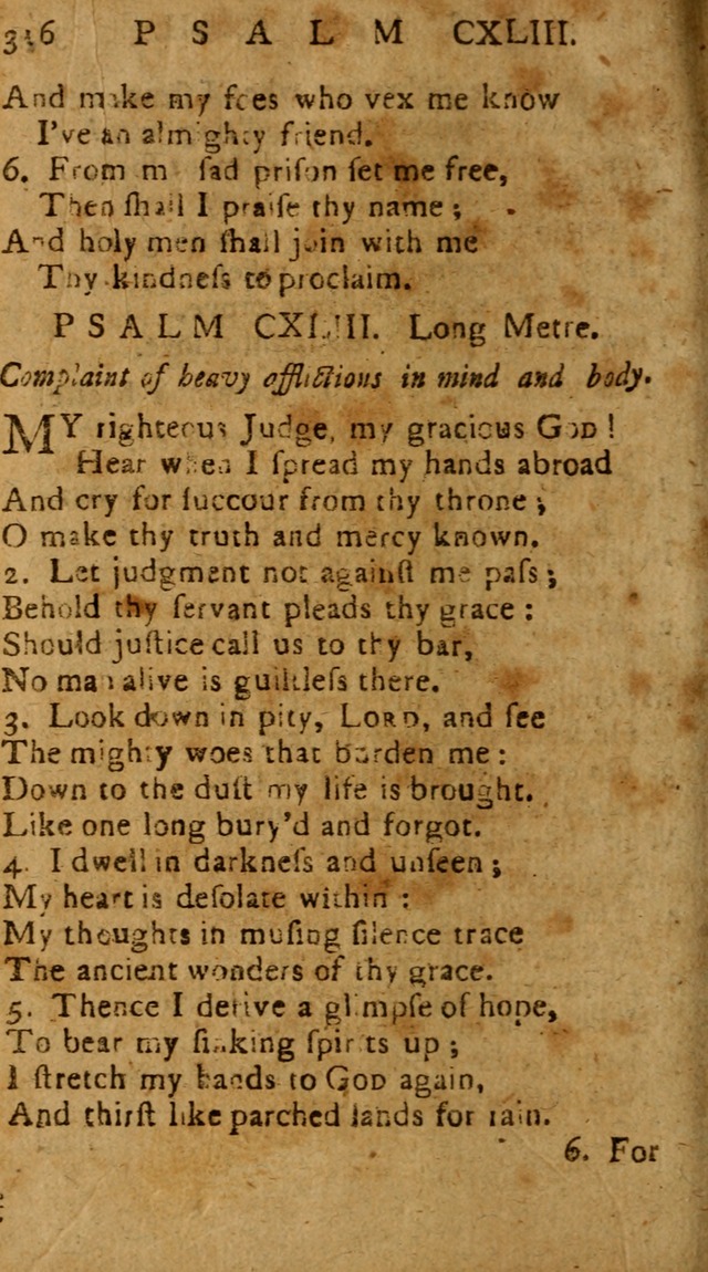 The Psalms of David: imitated in the language of the New Testament, and applied to the Christian state and worship page 316