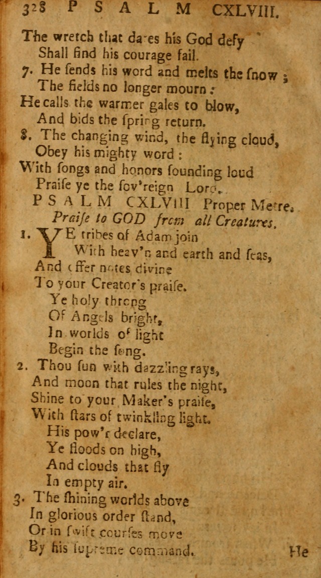 The Psalms of David: imitated in the language of the New Testament, and applied to the Christian state and worship page 328