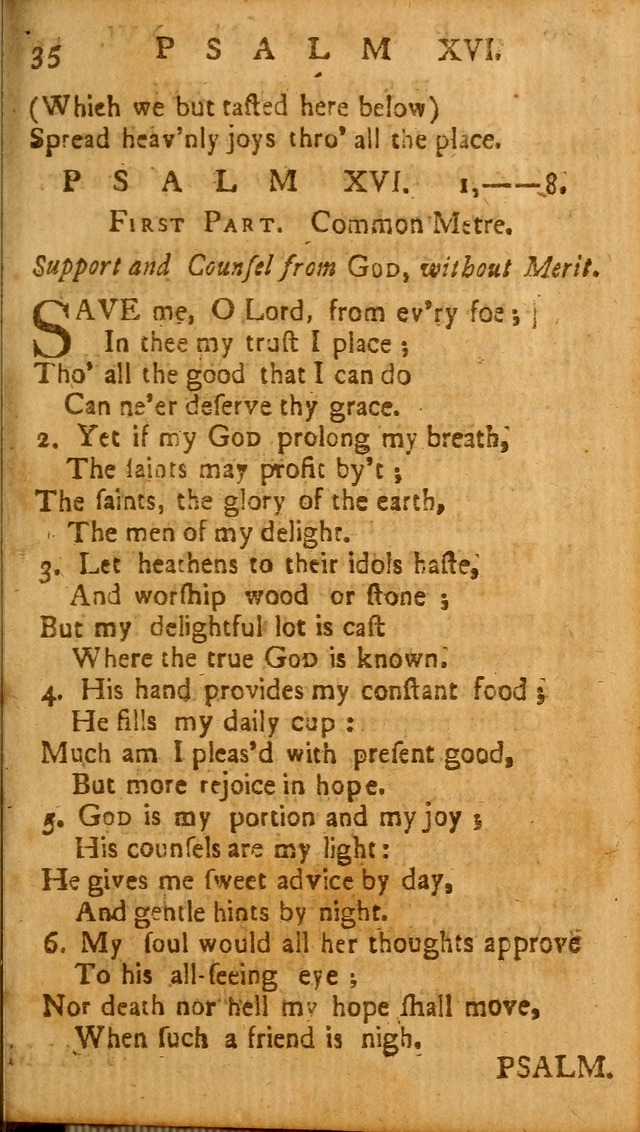 The Psalms of David: imitated in the language of the New Testament, and applied to the Christian state and worship page 35