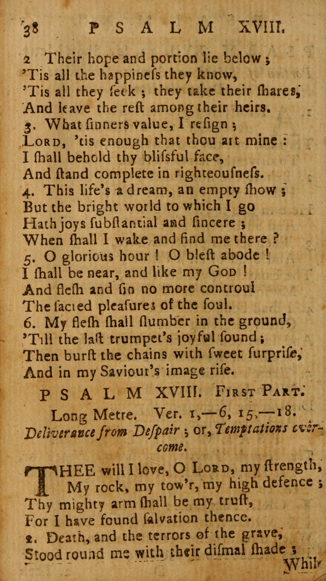 The Psalms of David: imitated in the language of the New Testament, and applied to the Christian state and worship page 38