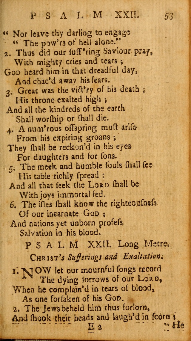 The Psalms of David: imitated in the language of the New Testament, and applied to the Christian state and worship page 53