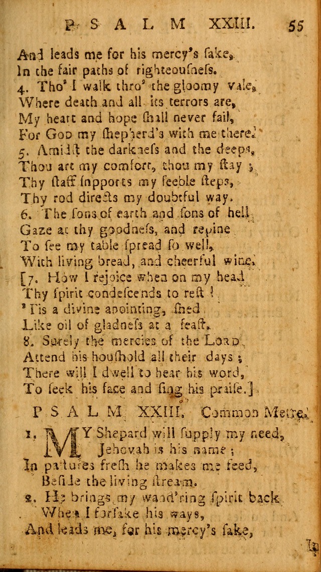 The Psalms of David: imitated in the language of the New Testament, and applied to the Christian state and worship page 55