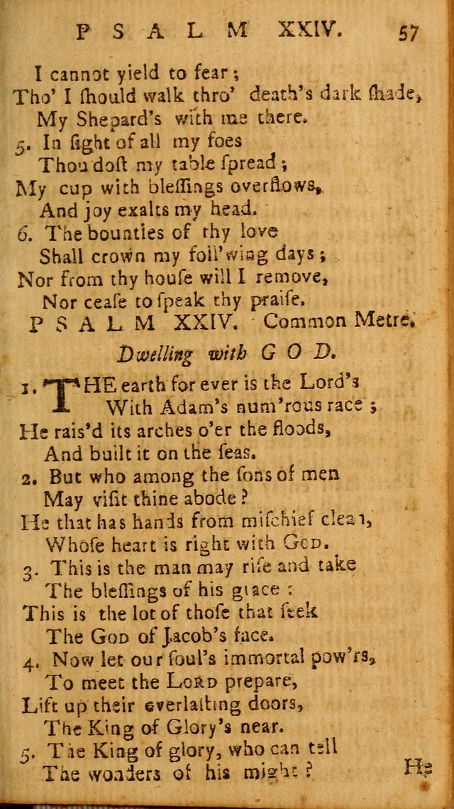 The Psalms of David: imitated in the language of the New Testament, and applied to the Christian state and worship page 57