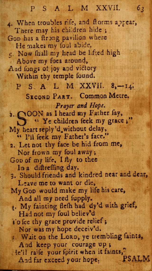 The Psalms of David: imitated in the language of the New Testament, and applied to the Christian state and worship page 63